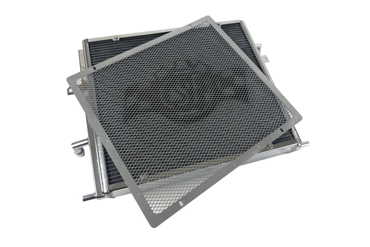 BMW F3X/F2X B58/B48 Triple-Pass Heat Exchanger w/ Rock Guard - Silver