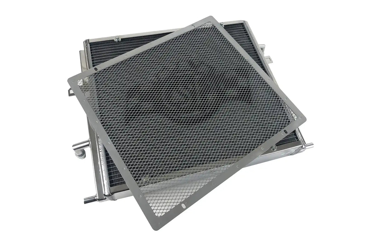 BMW F3X/F2X B58/B48 Triple-Pass Heat Exchanger w/ Rock Guard - Silver