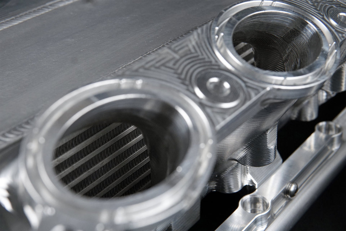 A90 Supra / BMW B58 Charge-Air Cooler Manifold - Thermal Dispersion Black