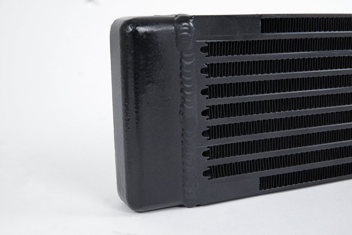 Universal Dual-Pass Oil Cooler / RS Porsche / M22 x 1.5 / 22L x 4.75H x 2.16W