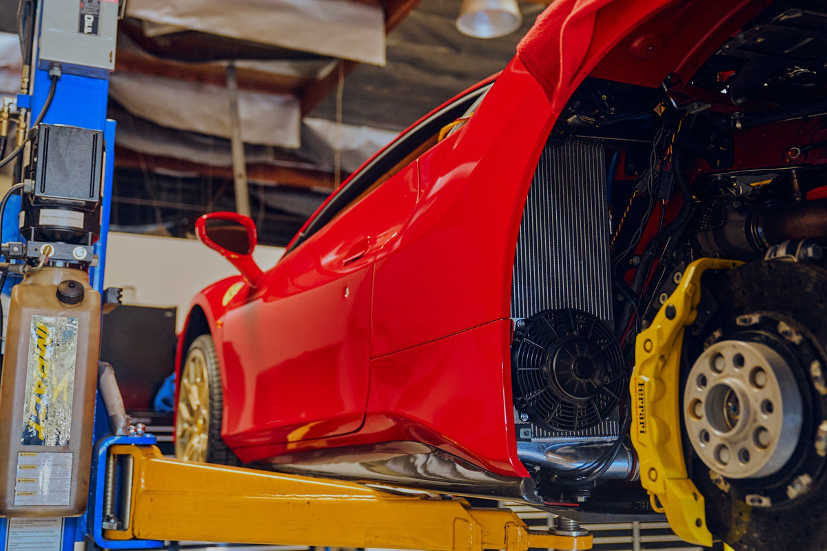 Ferrari 488 / Pista / F8 Twin Intercooler Set - Raw Billet