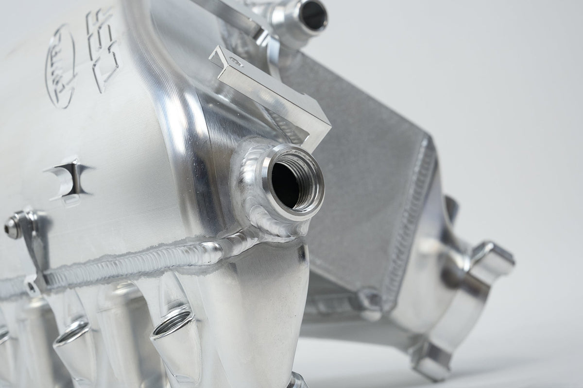 BMW S58 "Level-Up" Charge Air Cooler Manifold - Raw Billet