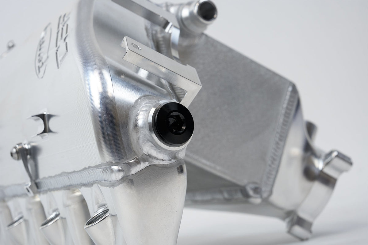 BMW S58 "Level-Up" Charge Air Cooler Manifold - Raw Billet