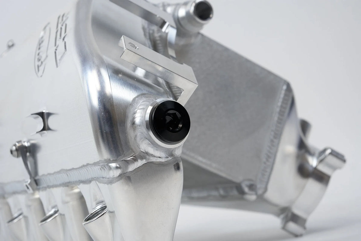 BMW S58 "Level-Up" Charge Air Cooler Manifold - Raw Billet