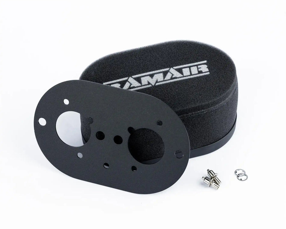 Ramair Carburettor Foam Air Filter with Baseplate to fit Weber 40 IDF - 25mm Internal Height