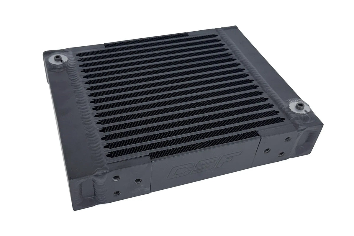 CSF Universal Large Single-Pass Oil Cooler - M22 x 1.5 - 12.0L x 9.33H x 2.16W
