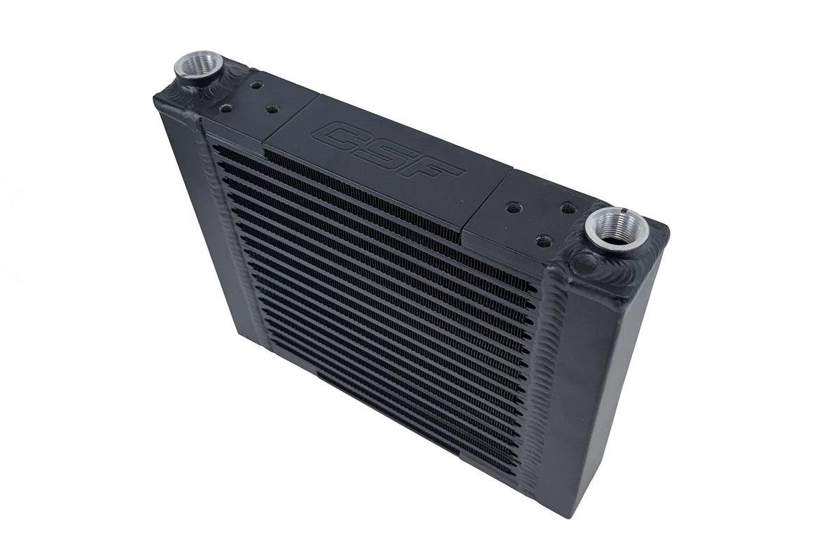 CSF Universal Large Single-Pass Oil Cooler - M22 x 1.5 - 12.0L x 9.33H x 2.16W