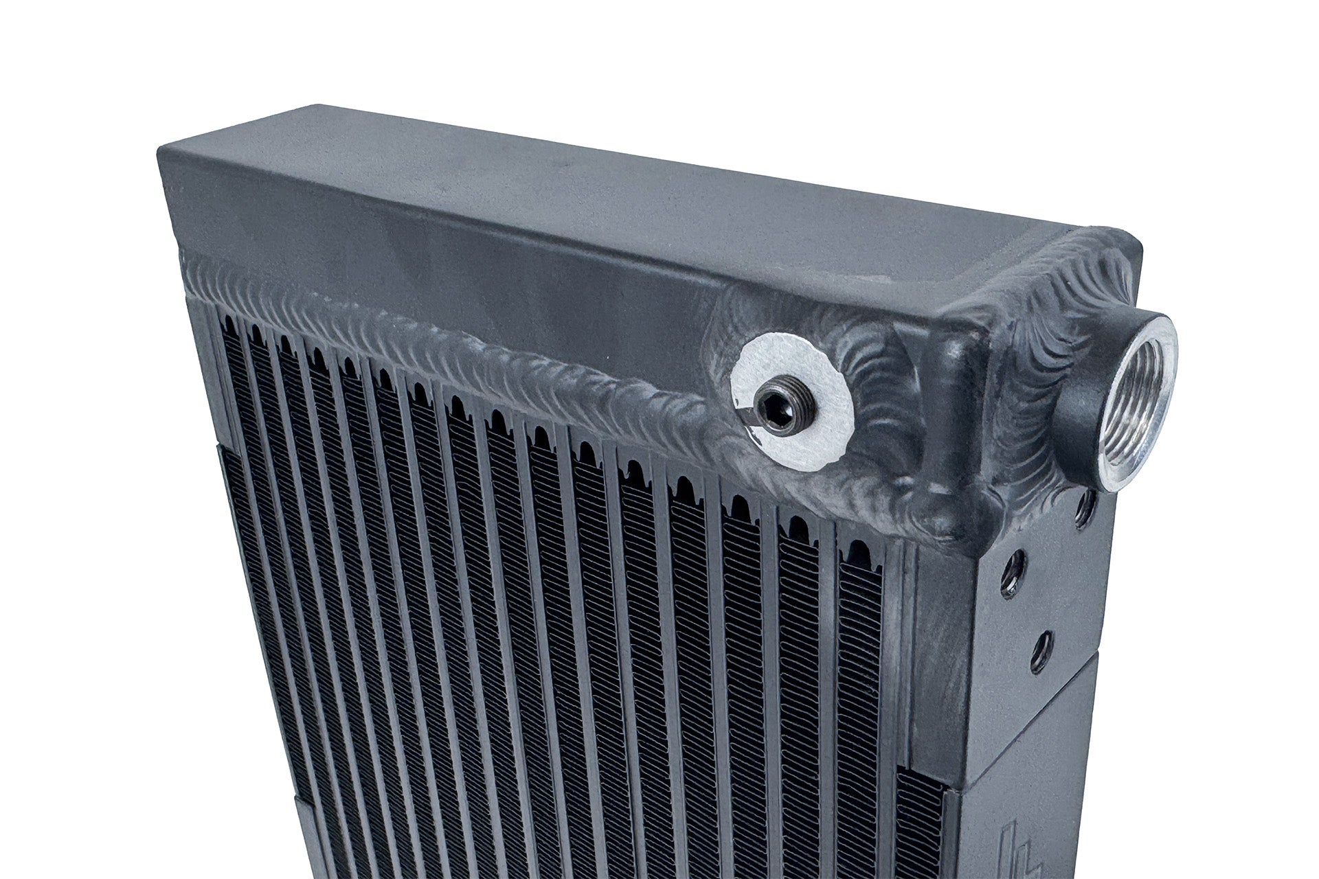 CSF Universal Large Single-Pass Oil Cooler - M22 x 1.5 - 12.0L x 9.33H x 2.16W