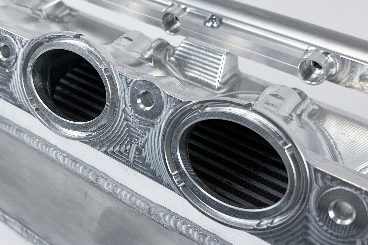 BMW Gen 2 B58 Race X Charge Air Cooler Manifold - Raw Billet