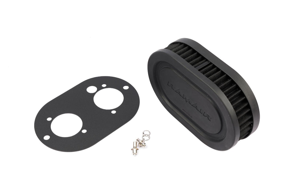 Ramair Pleated Carburettor Intake Air Filter Baseplate to fit Dellorto 40 DHLA - 40mm