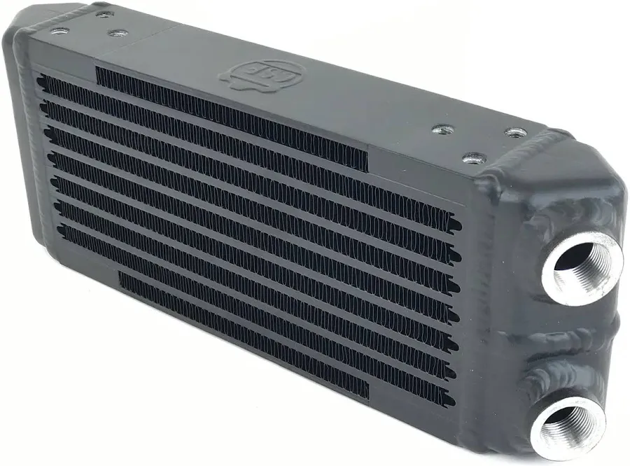 Universal Dual-Pass Oil Cooler - M22 x 1.5 connections - 13'L x 4.75'H x 2.16'W