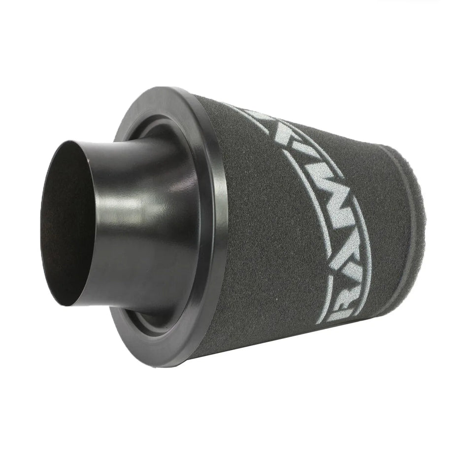 Ramair Medium Foam Filter Aluminium Base 100mm OD Black