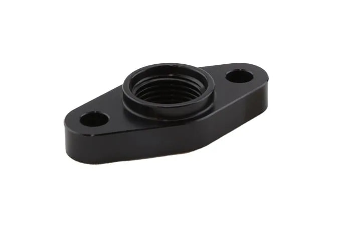 Turbosmart Billet Turbo Drain adapter with Silicon O-ring. 50.8mm Mounting Holes - T3/T4 style fit. [TS-0804-1011]