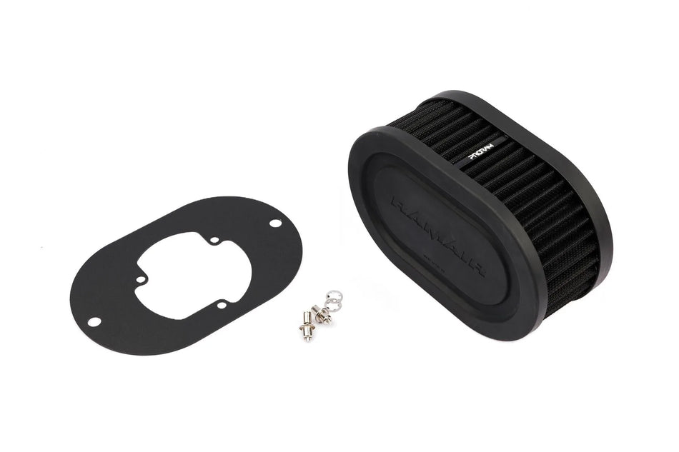 Ramair Pleated Carburettor Air Filter Baseplate to fit Pierburg 2B2, 2B4, 2B5 - 65mm