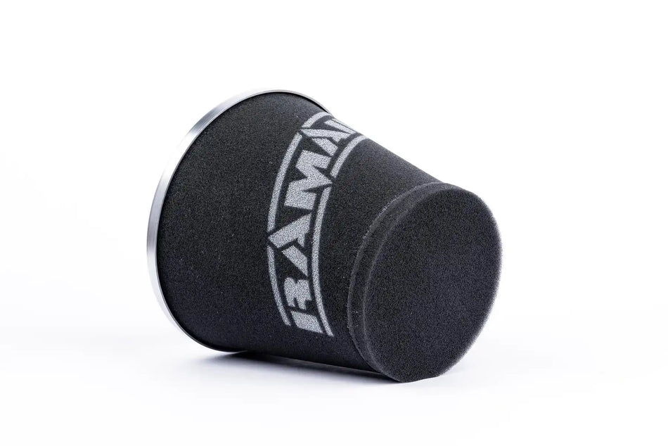 Ramair Medium Foam Filter Aluminium Base 60mm OD Silver with Silicone Coupler