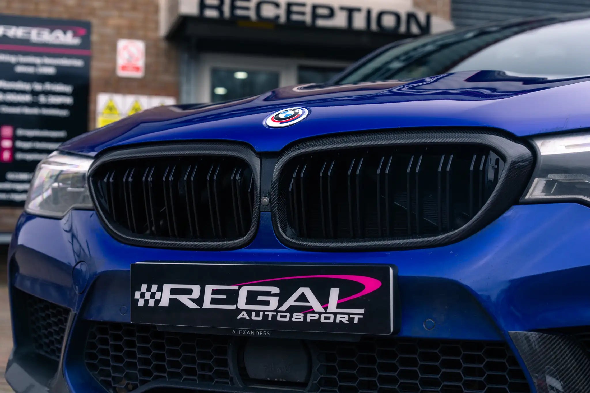 Carbon fibre ABS kidney grills For BMW 5 Series