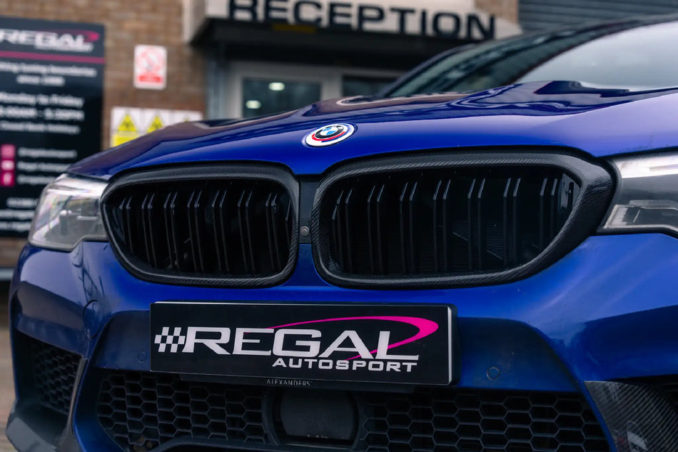 Carbon fibre ABS kidney grills For BMW 5 Series