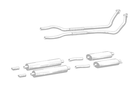 QuickSilver Aston Martin DBS 6 Vantage Stainless Steel Exhaust (1967-72)