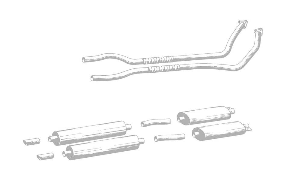QuickSilver Aston Martin DBS 6 Vantage Stainless Steel Exhaust (1967-72)