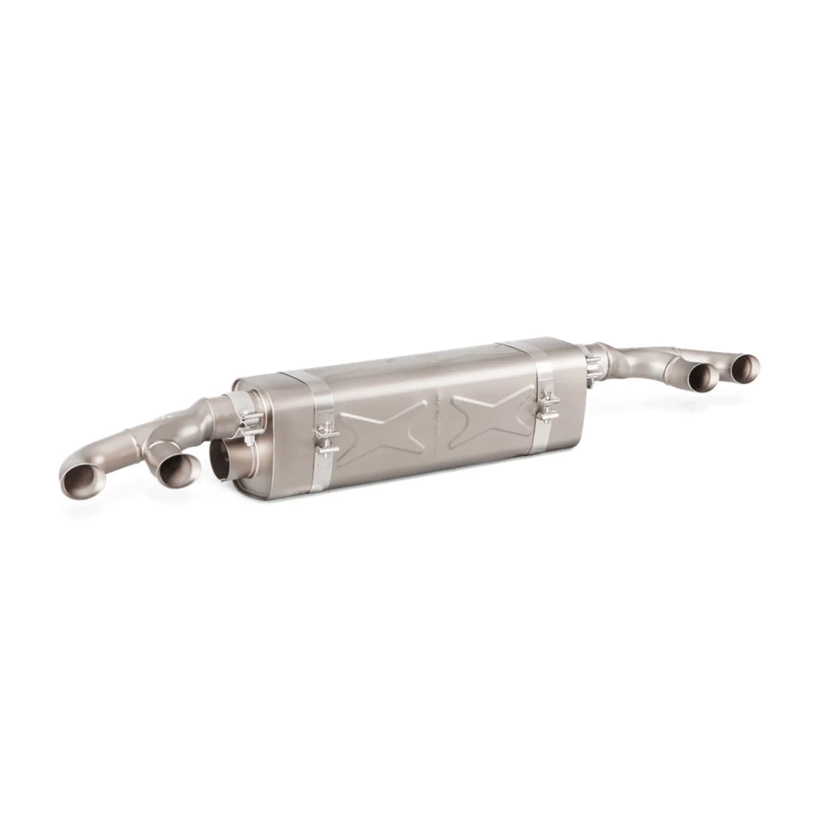 Akrapovic product image of the Slip-On Line (Titanium) performance exhaust for Porsche 911 Turbo S 991.2.