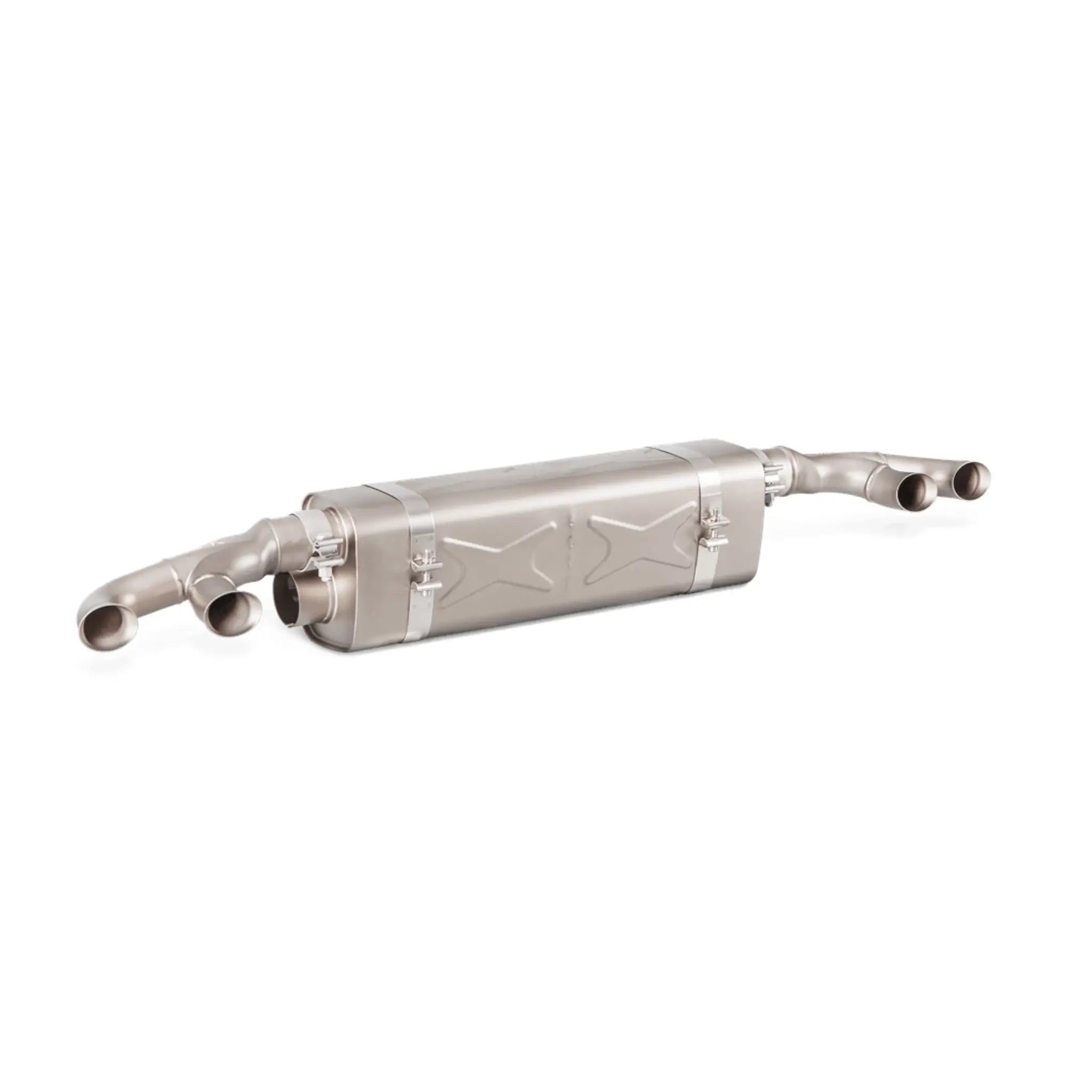 Akrapovic product image of the Slip-On Line (Titanium) performance exhaust for Porsche 911 Turbo S 991.2.