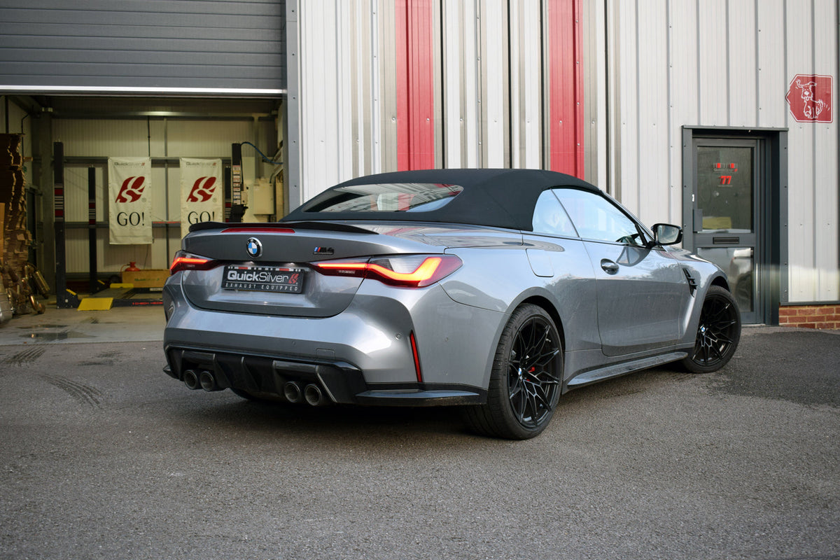 QuickSilver BMW M4 G82 G83 (2021 on) Standard Exit Sport Exhaust with Sound Architect™ with OR without OPF delete pipes.