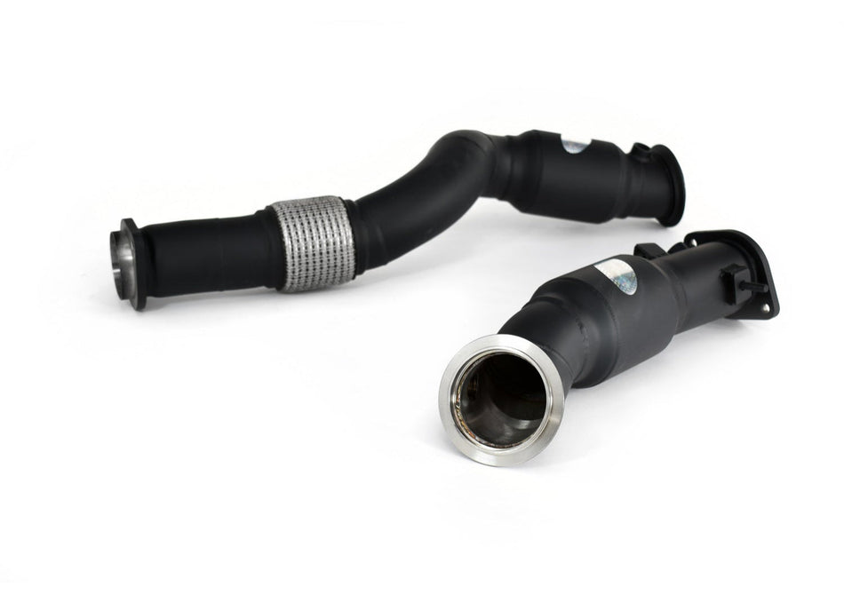 Quicksilver Exhausts BMW M4 G82 and G83 - Ceramic Coated Primary Catalyst Delete Pipes (2021 on)