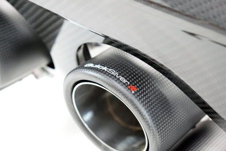 QuickSilver BMW M4 G82 G83 (2021 on) Centre Exit Sport Exhaust with Sound Architect™ Inc. Carbon Diffusor Kit with OR without OPF delete pipes.