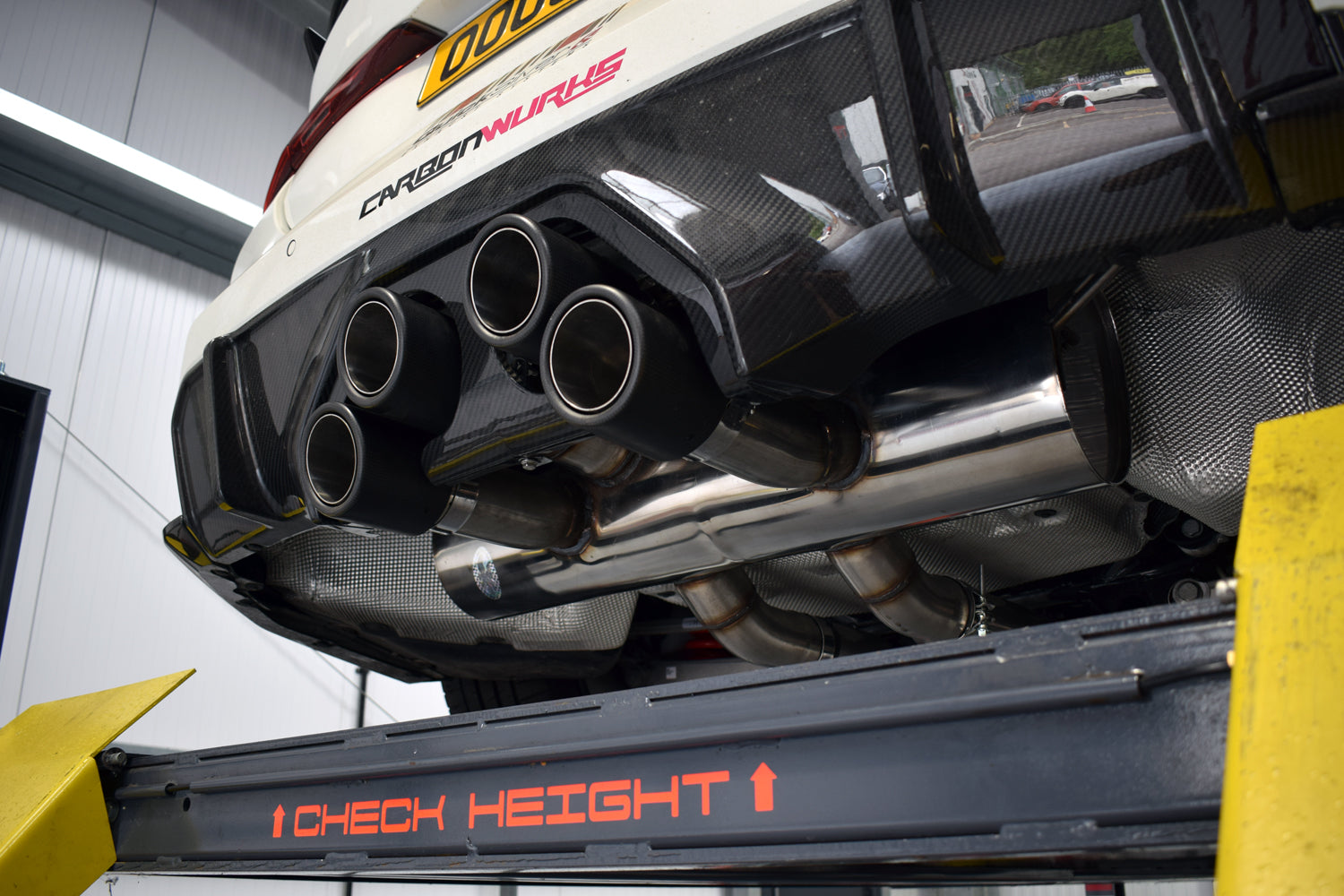 QuickSilver BMW M4 G82 G83 (2021 on) Centre Exit Sport Exhaust with Sound Architect™ Inc. Carbon Diffusor Kit with OR without OPF delete pipes.