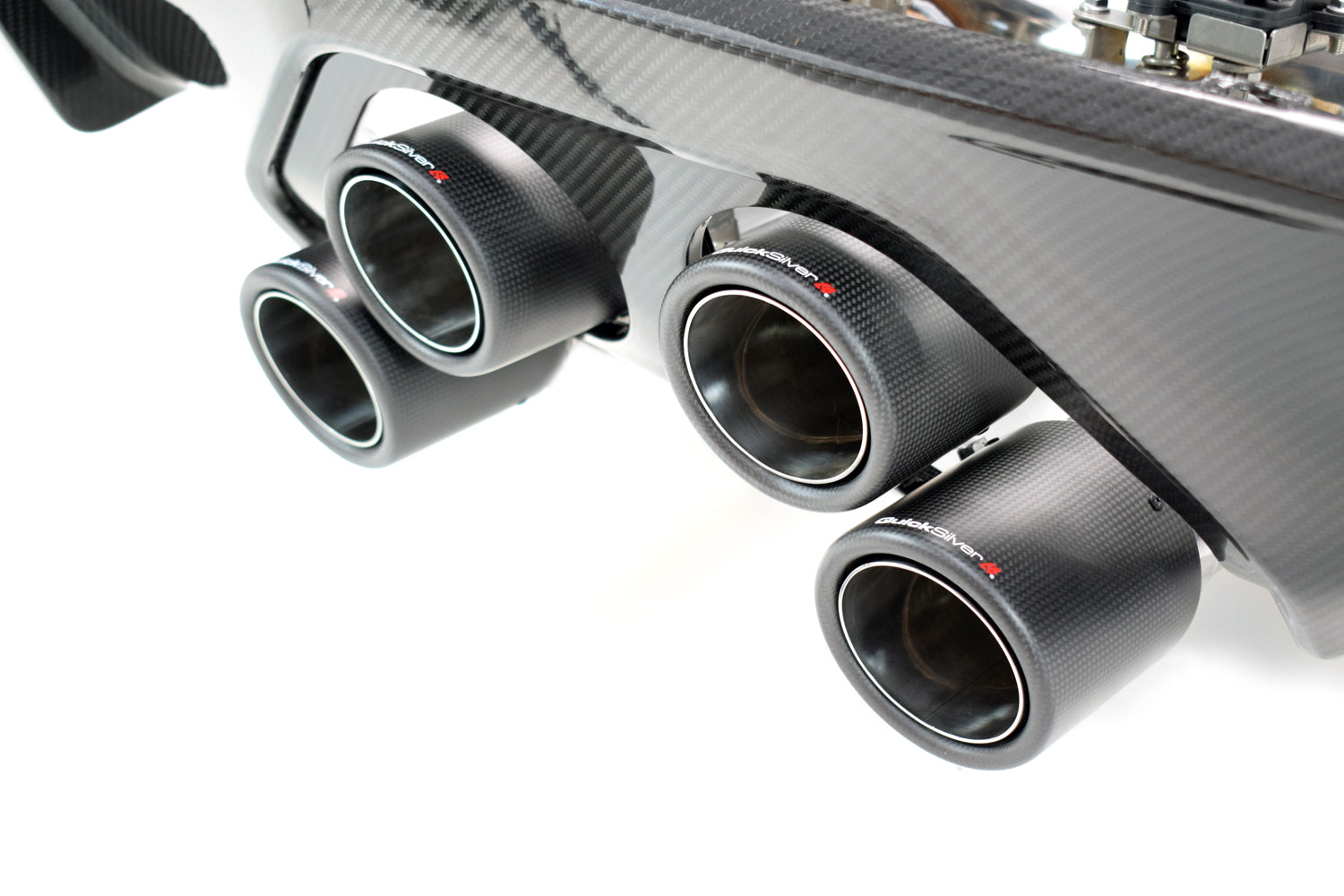 QuickSilver BMW M4 G82 G83 (2021 on) Centre Exit Sport Exhaust with Sound Architect™ Inc. Carbon Diffusor Kit with OR without OPF delete pipes.