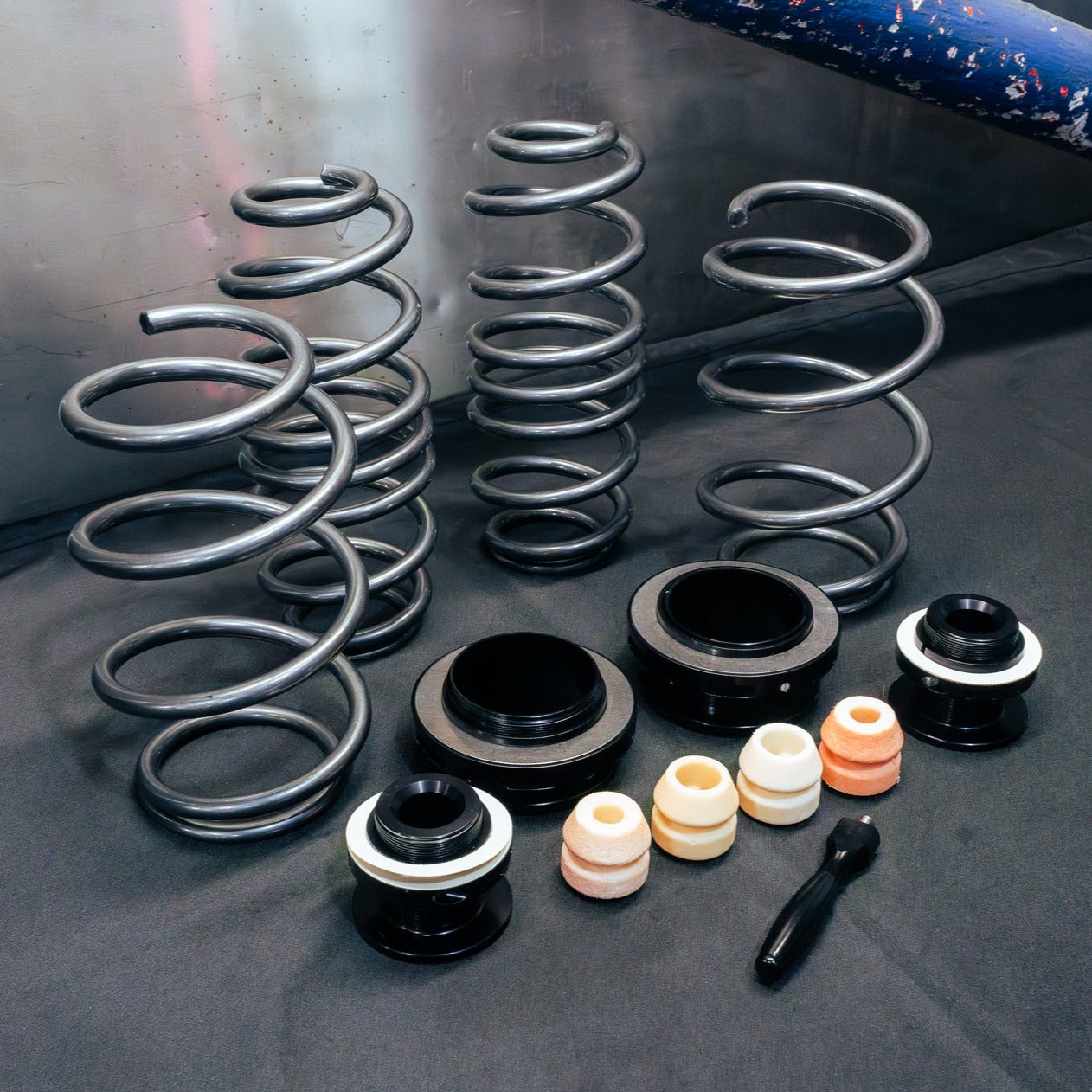 AST Adjustable Lowering Spring Kit for Audi 8Y A3/S3/RS3, VW CD1 Golf GTI/R, SEAT/CUPRA KL1/KL8 LEON, Skoda NX Octavia with 55mm Strut (ASTALS-21-009)