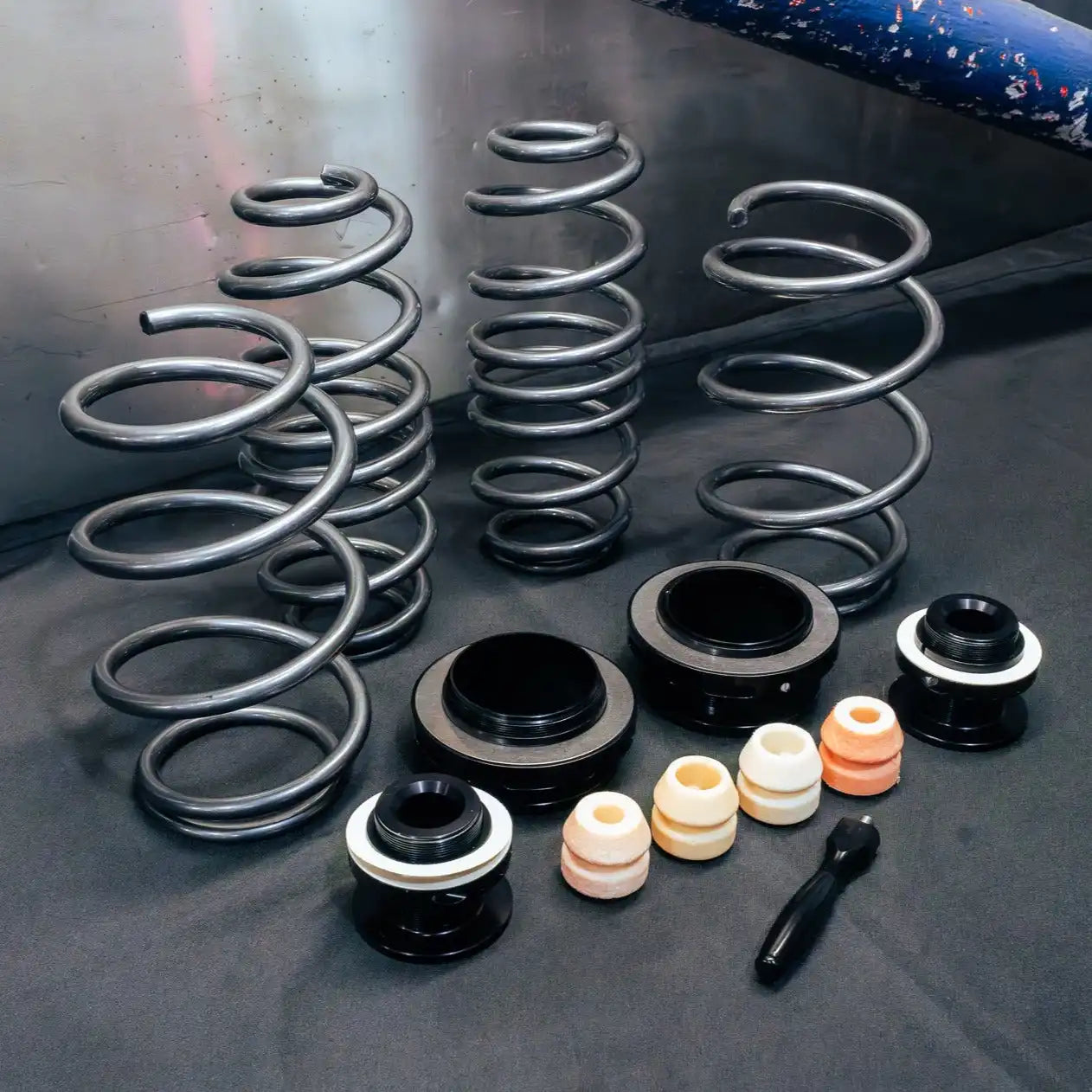 AST Adjustable Lowering Spring Kit for Audi 8Y A3/S3/RS3, VW CD1 Golf GTI/R, SEAT/CUPRA KL1/KL8 LEON, Skoda NX Octavia with 55mm Strut (ASTALS-21-009)