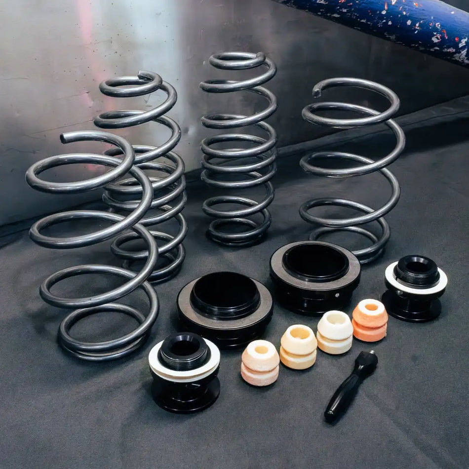 AST Adjustable Lowering Spring Kit for Audi 8Y A3/S3/RS3, VW CD1 Golf GTI/R, SEAT/CUPRA KL1/KL8 LEON, Skoda NX Octavia with 55mm Strut (ASTALS-21-009)