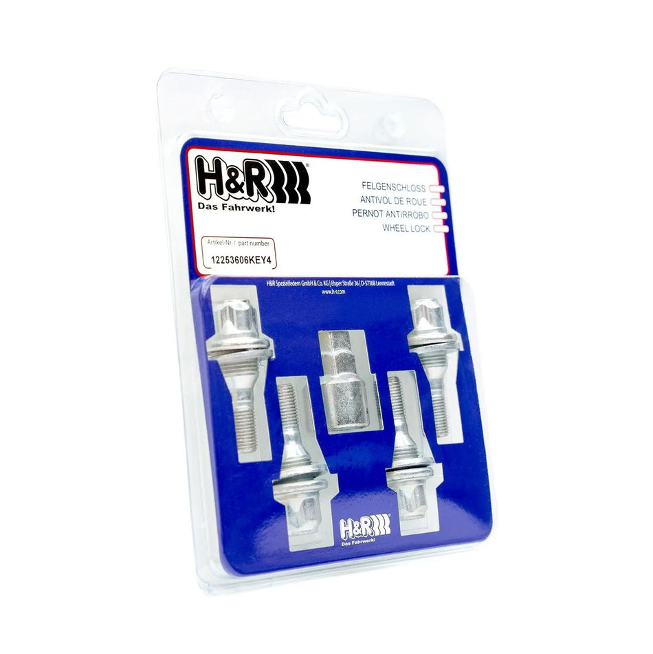 H&R Wheel-Lock Set M12 Flat Seat - 12253606KEY4