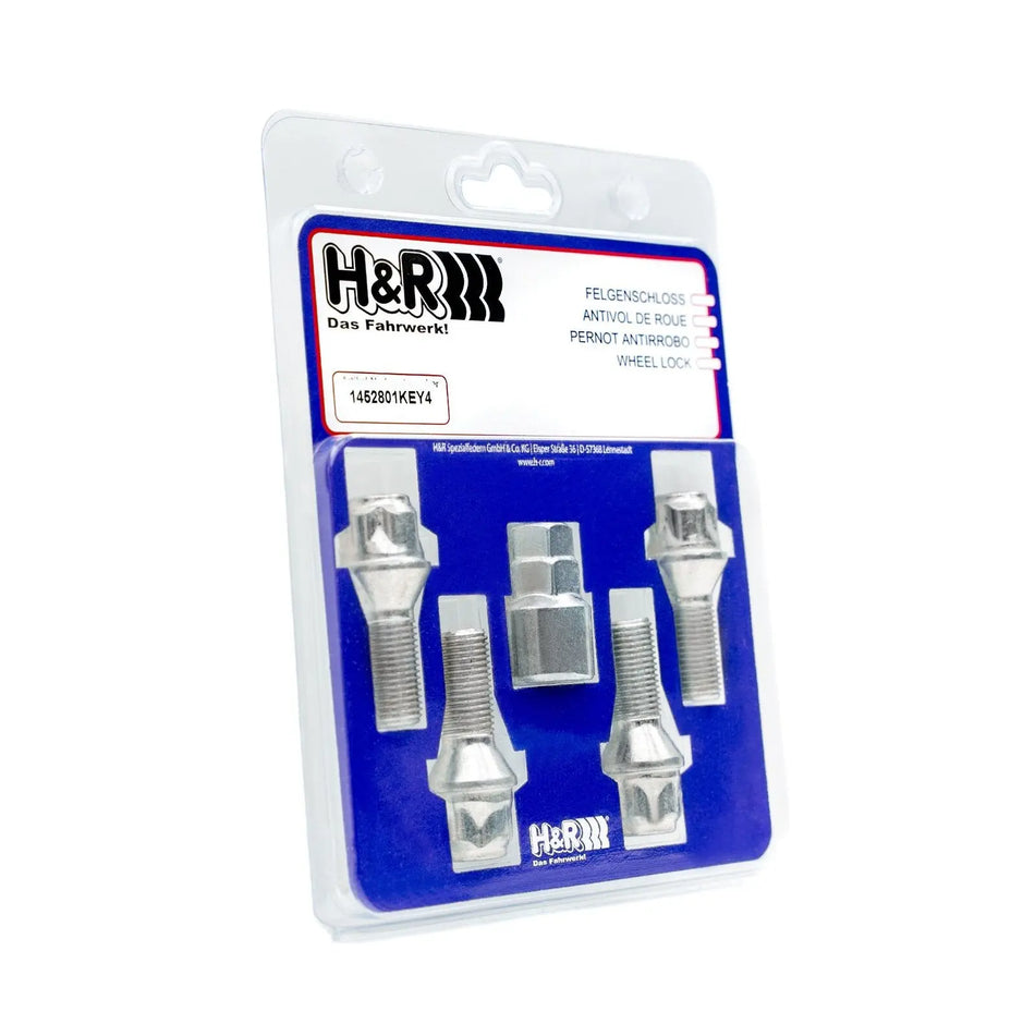 H&R Wheel-Lock Set M12 Taper Head 60° - 1252801KEY4