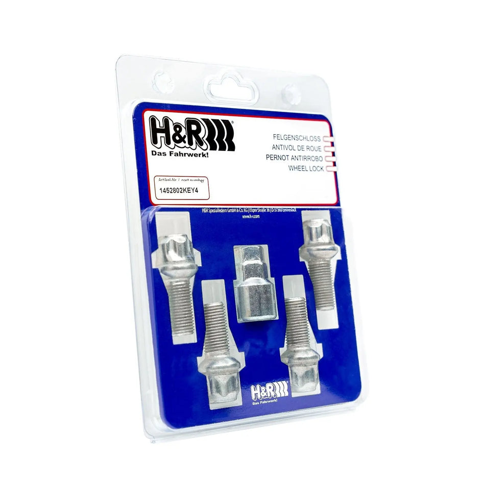 H&R Wheel-Lock Set M14 Round Head R14mm - 1452802KEY4