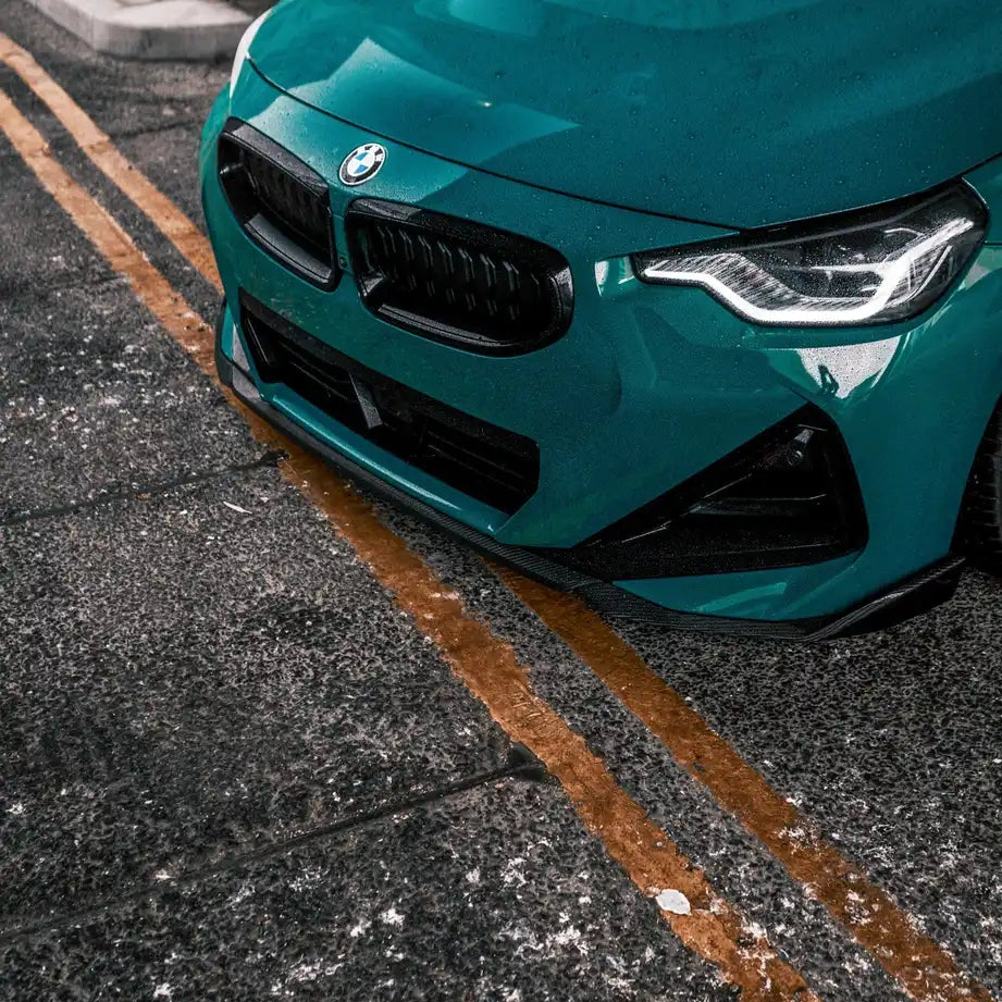 MHC+ BMW M240i Performance Style Front Splitter In Pre Preg Carbon Fibre (G42)