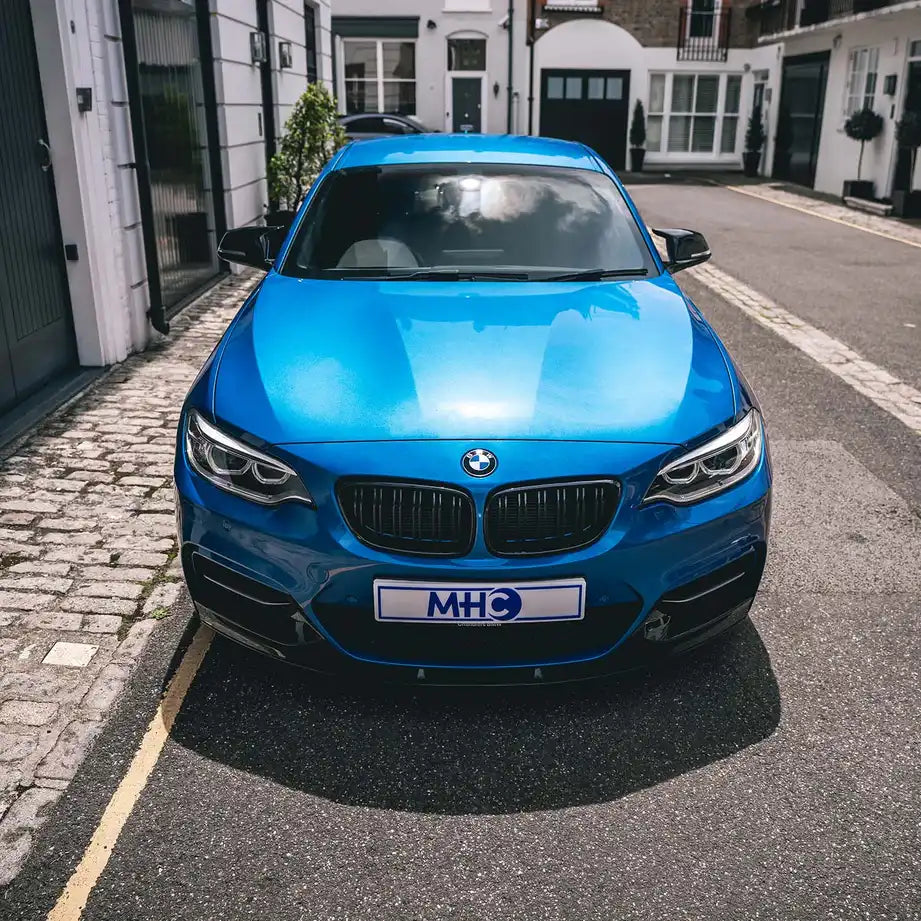 MHC Black BMW 2 Series Performance Style Front Splitter In Gloss Black (F22/F23)