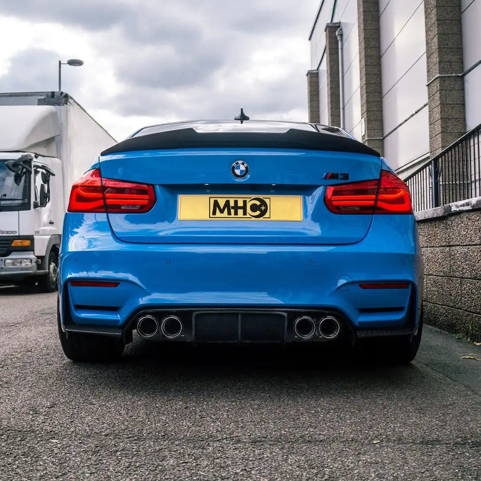 MHC+ BMW M3/3 Series Ducktail Style Spoiler In Pre Preg Carbon Fibre (F80/F30)