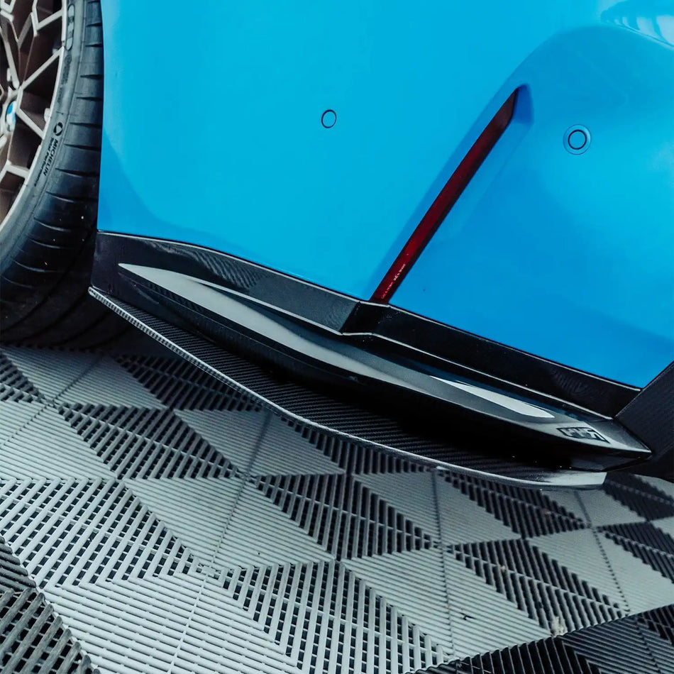 MHC+ BMW M3 SS1 Rear Side Splitters In Gloss Pre Preg Carbon Fibre (G80/G81)