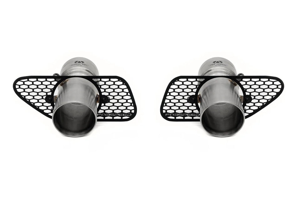 Fabspeed McLaren 650S Supersport X-Pipe Exhaust System w/ Tips - LT Style Dual Tips (Brushed)