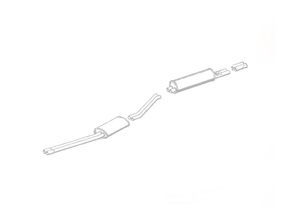 QuickSilver Mercedes 250 SE SEC W111 - Stainless Steel Exhaust (1965-67)