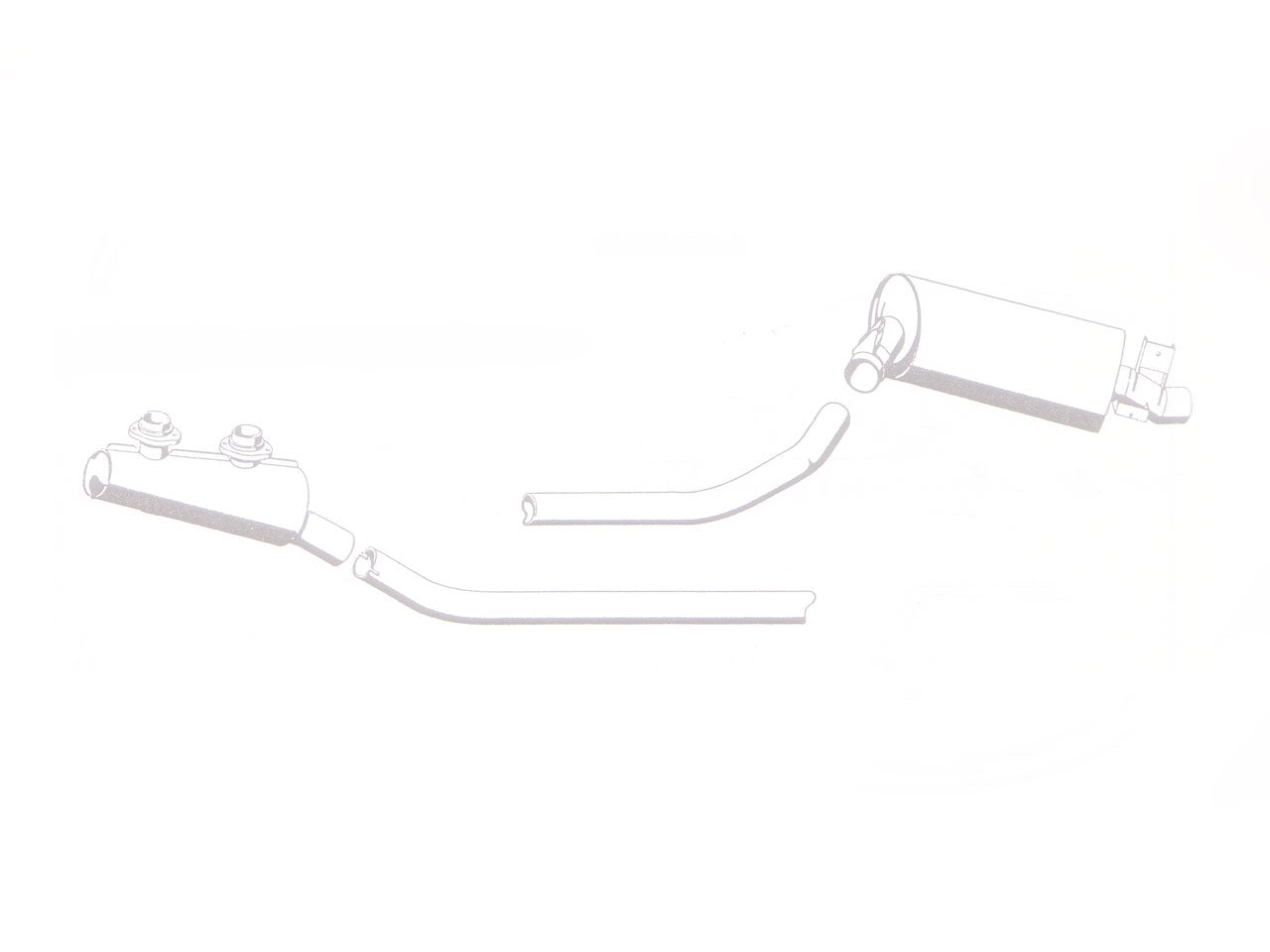 QuickSilver Mercedes 300 SL Coupe OR Roadster (W198) Stainless Steel Exhaust (1954-63)