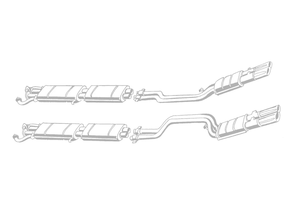 Quicksilver Exhausts Ferrari 365 GTC 4 Stainless Steel Exhaust System (1971-72)