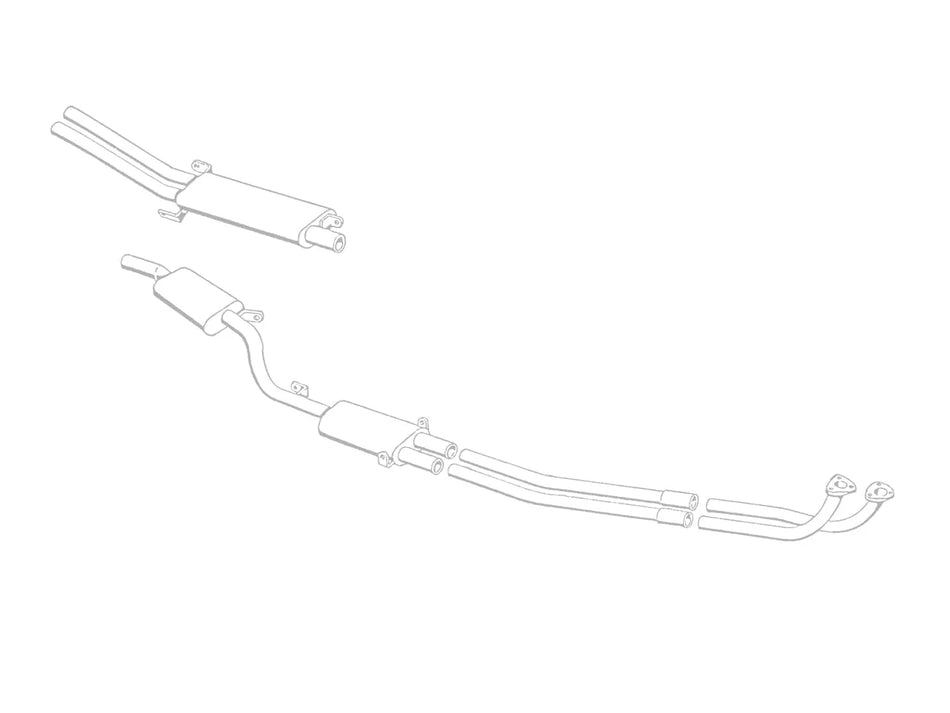 Quicksilver Exhausts Maserati Mistral 3700 (inc. Spyder) Stainless Steel Exhaust (1963-68)