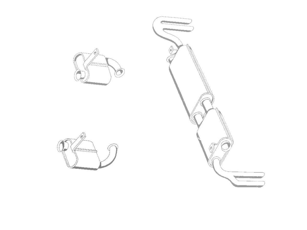 QuickSilver Maserati Merak Stainless Steel Exhaust (1972-87)