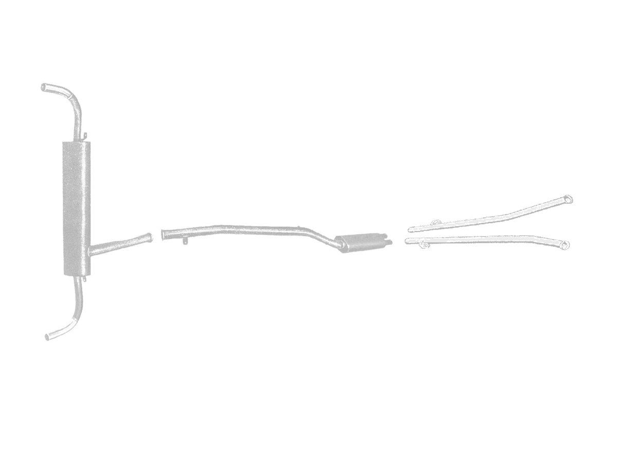 QuickSilver Maserati Quattroporte Series 1 Stainless Steel Exhaust (1963-71)