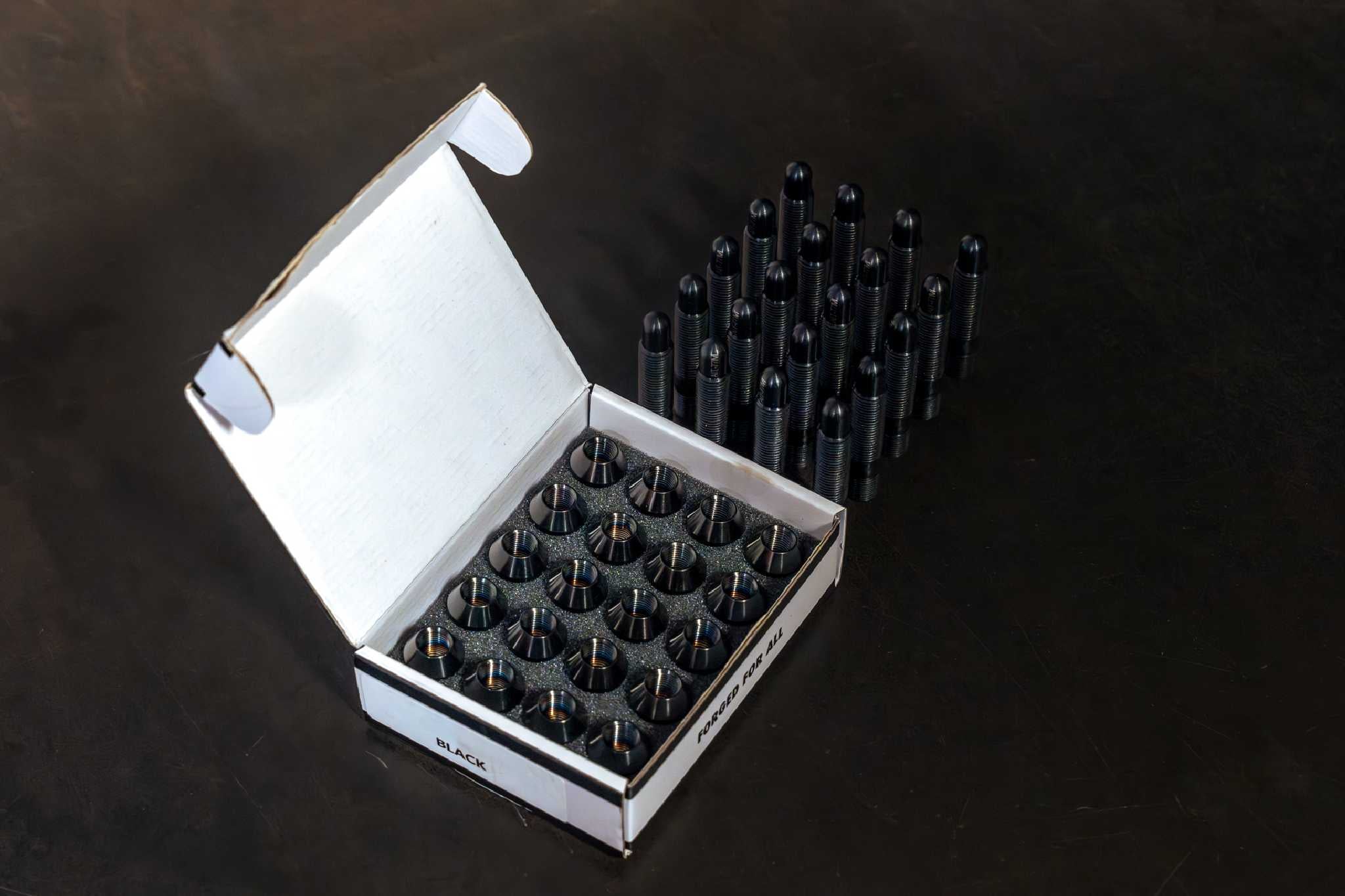 RSS M12x1.25 Wheel stud and nut conversion kit with 82mm length