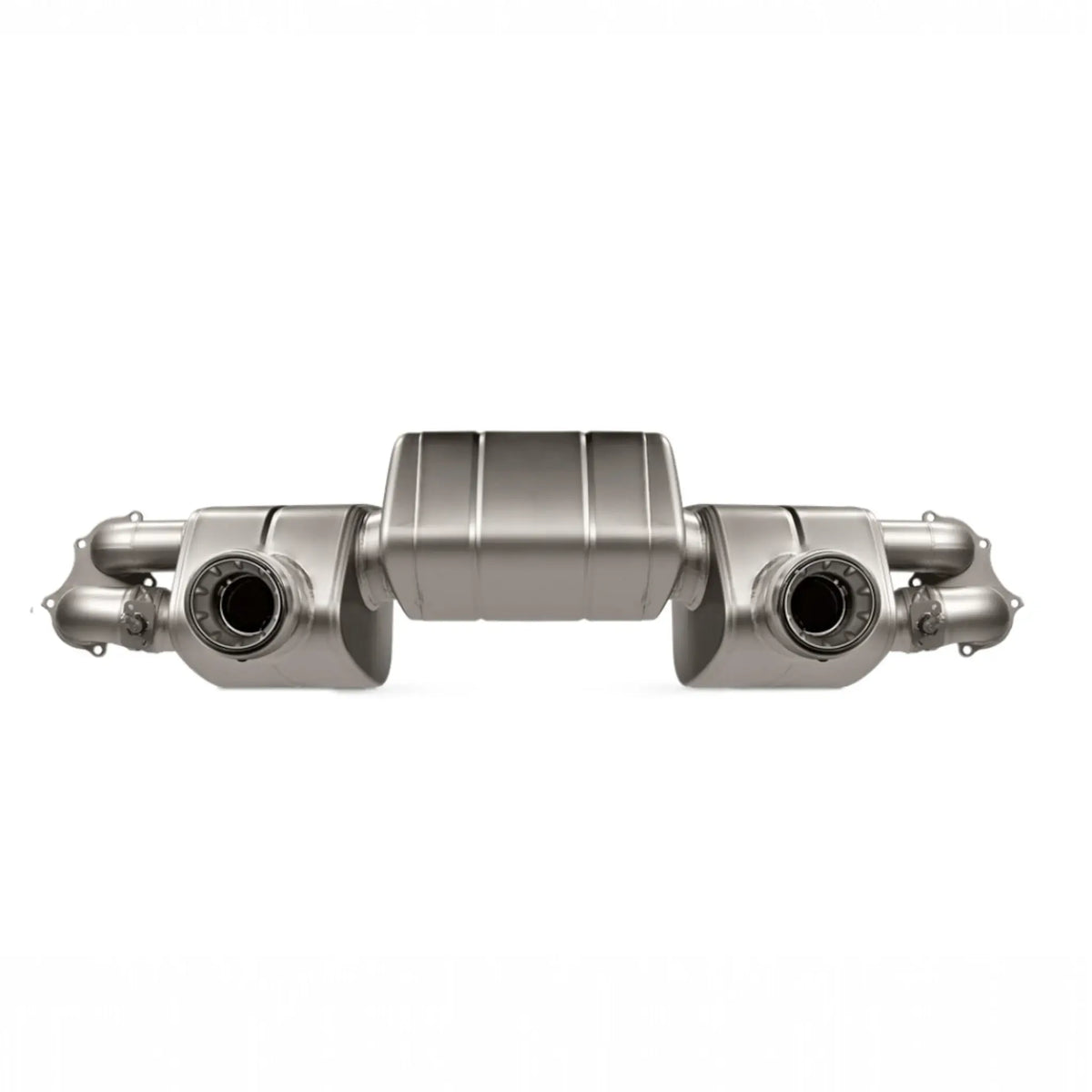 Akrapovič Slip-On Race Line (Titanium) product shot showcasing high-performance titanium construction and precision engineering.