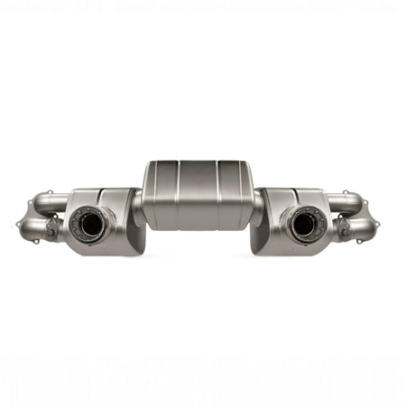 Akrapovič Slip-On Race Line (Titanium) product shot showcasing high-performance titanium construction and precision engineering.